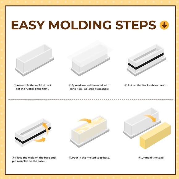 Acrylic Soap Making Mold, Rectangular Mold for DIY Handmade Soap, Soap - Picture 3 of 7